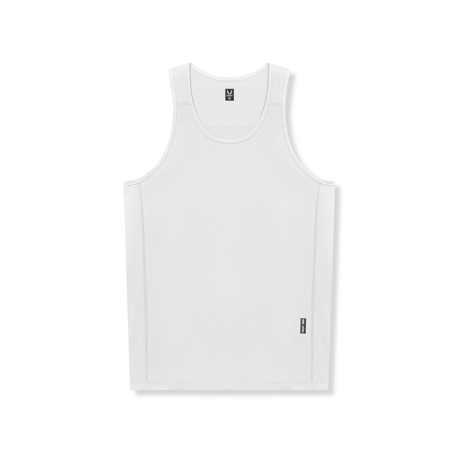 0754. AeroSilver Training Singlet - White