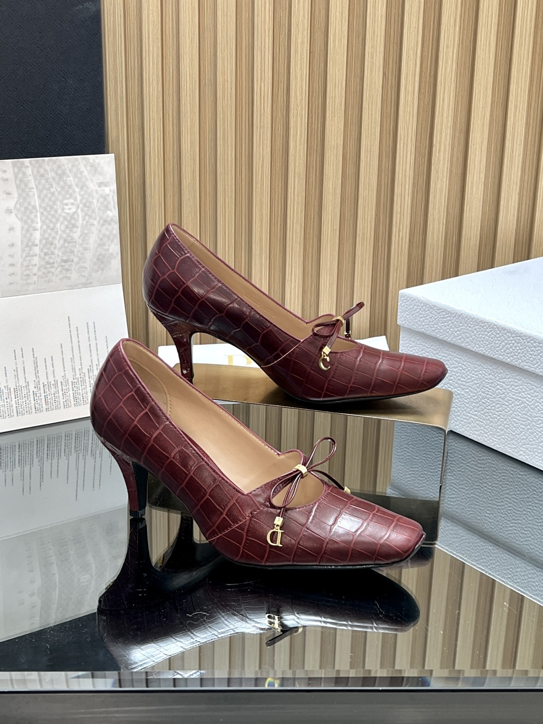 Dior Burgundy Muse Pump