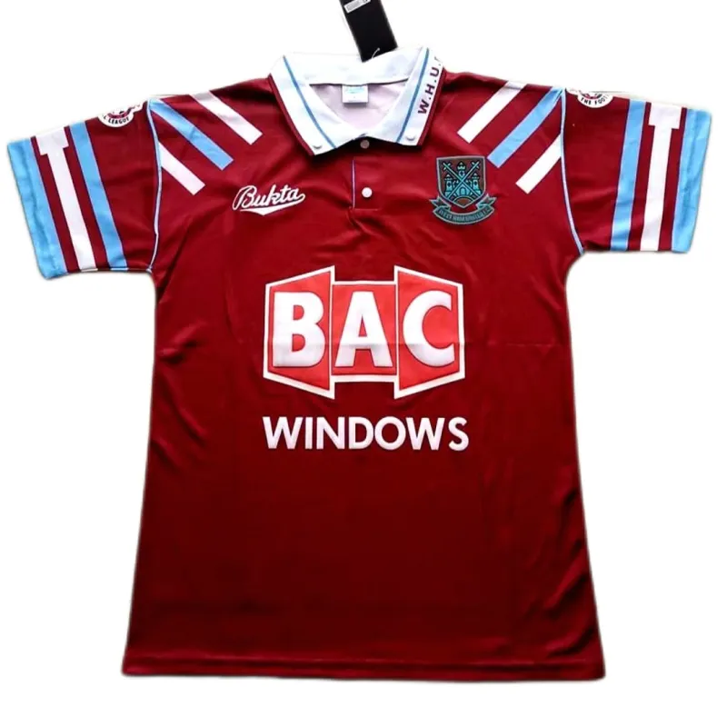 West Ham United 1991/92 Retro Jersey Home