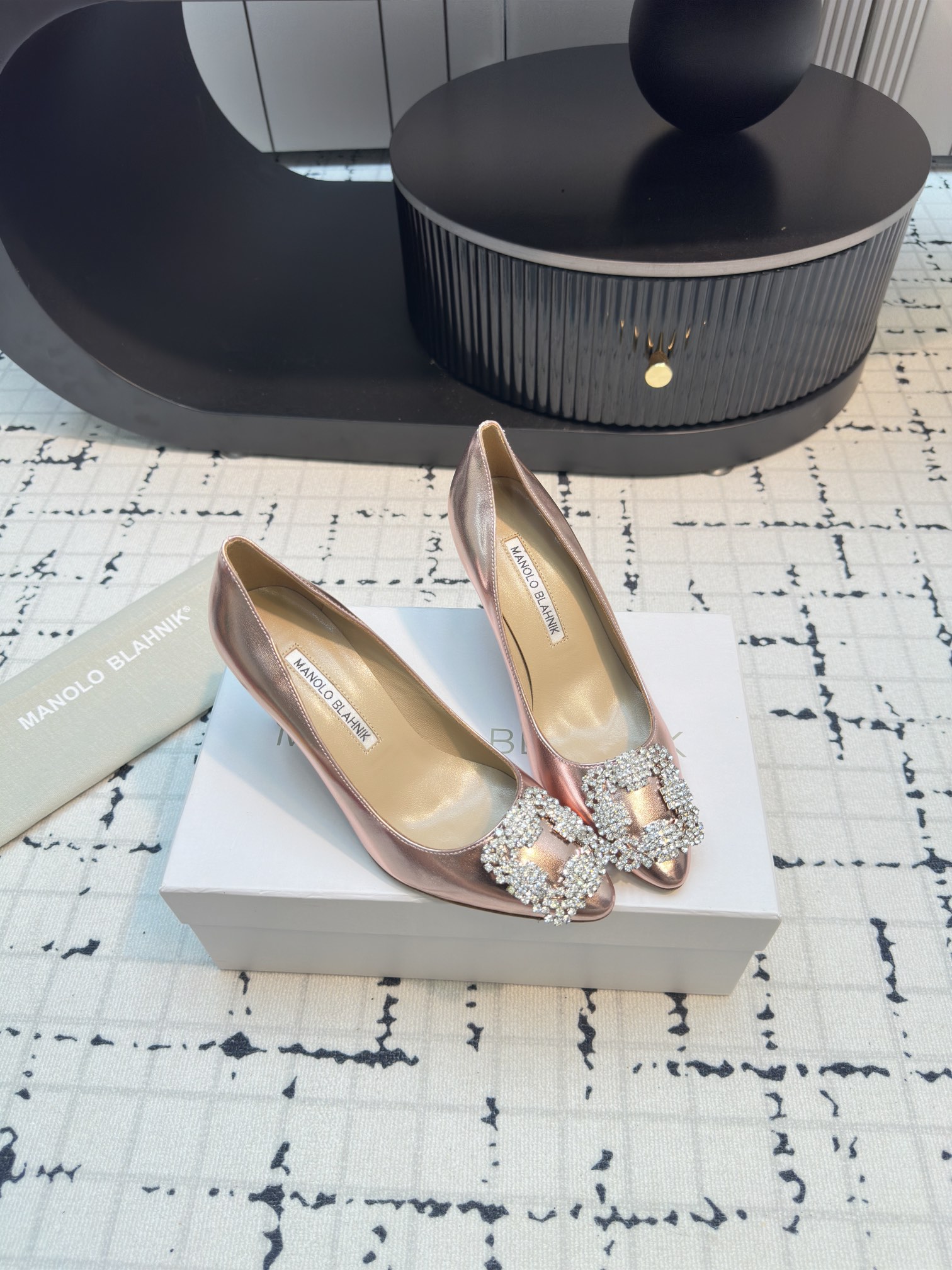 Manolo Blahnik Swarovski Crystal Pump