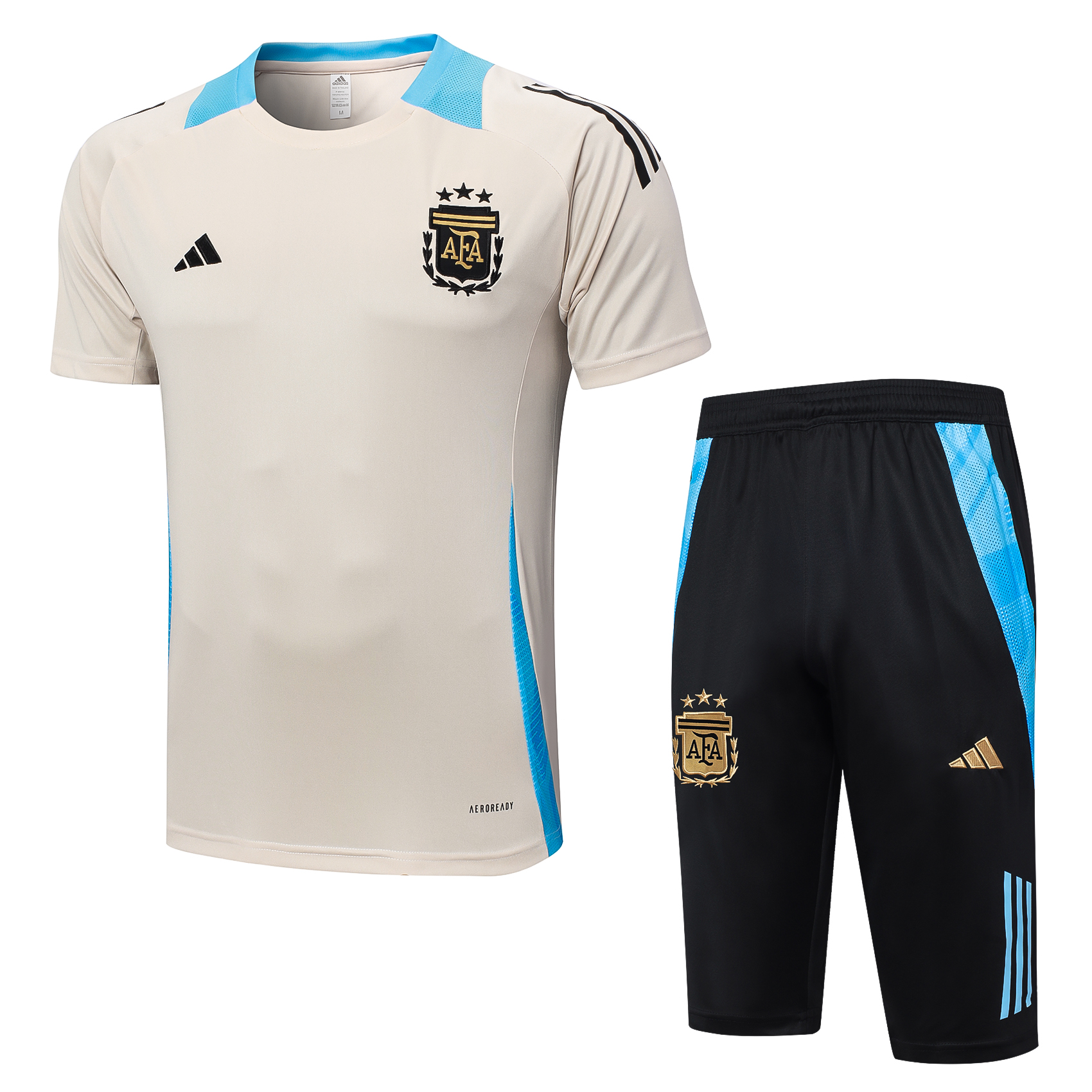 Argentina 2425 short-sleeved Argentine beige (with cropped trousers)