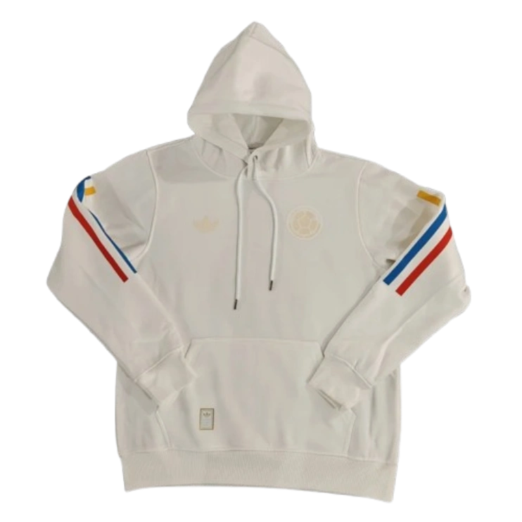 Colombia Nation 2024 100th Anniversary White Hoodie Jacket