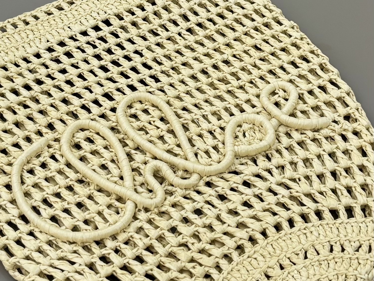 Chloe Small Summer Banaba Tote Bag in Raffia-Sand