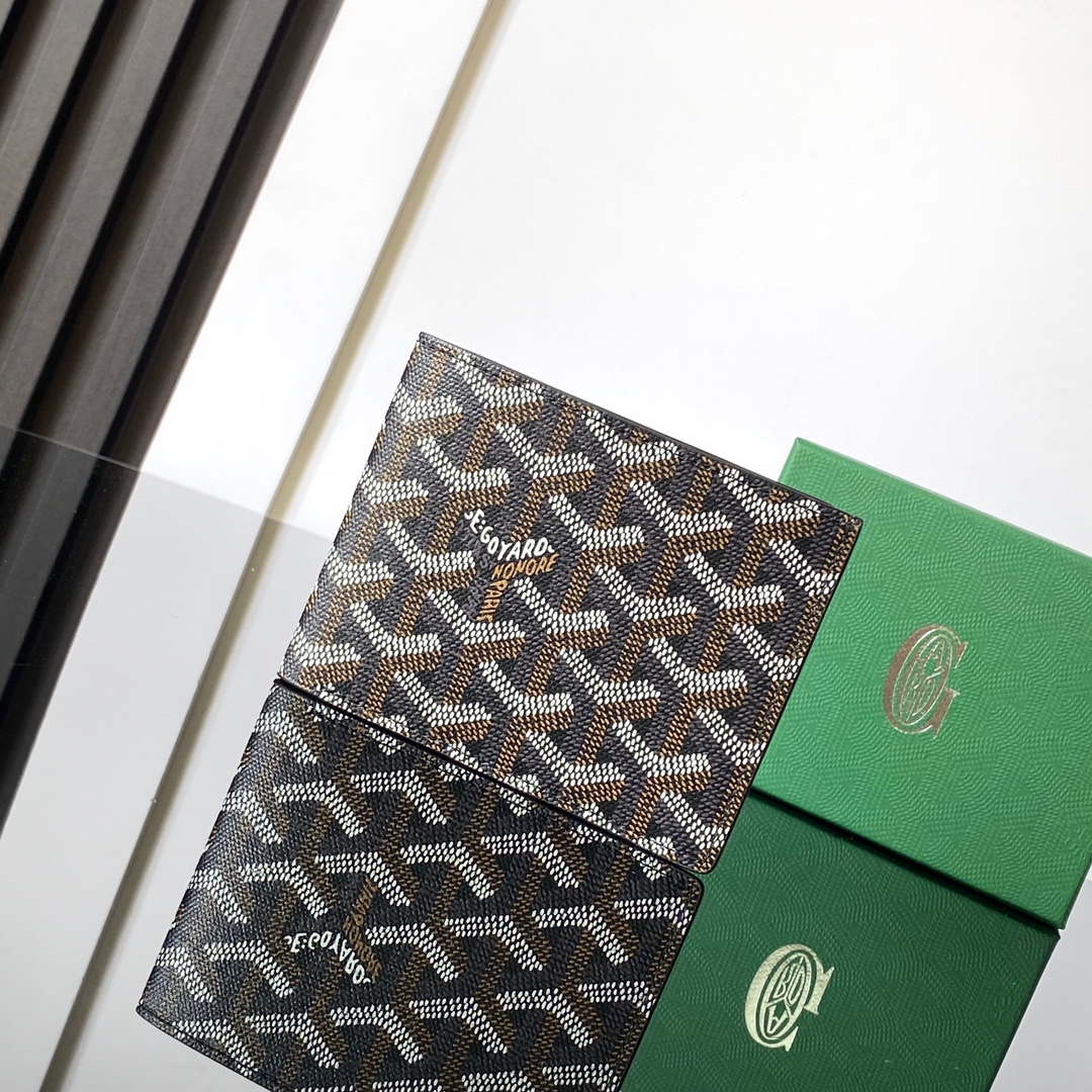 复制Goyard Black Saint-Florentin Compact Wallet