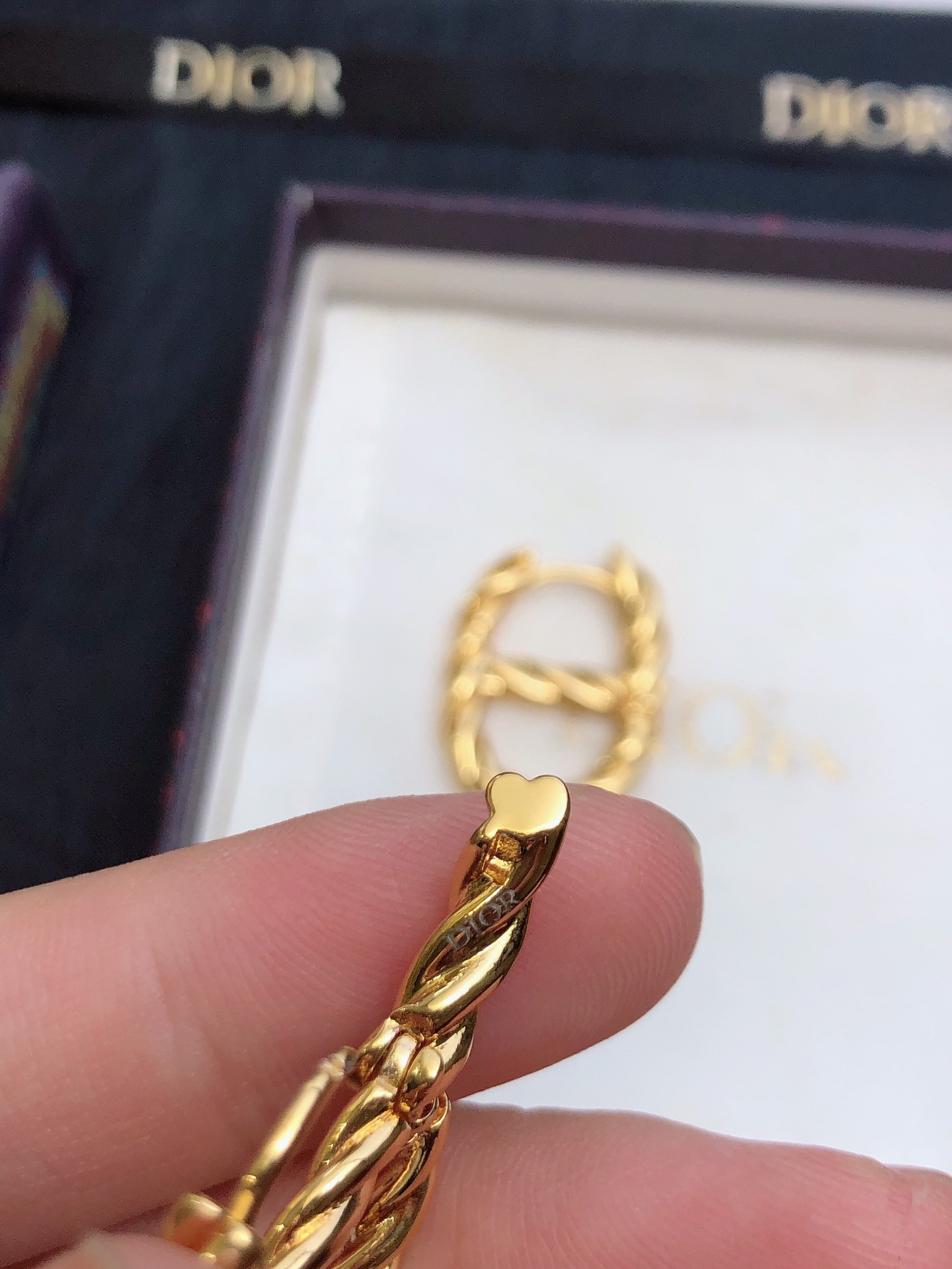 Dior CD Gold Earrings