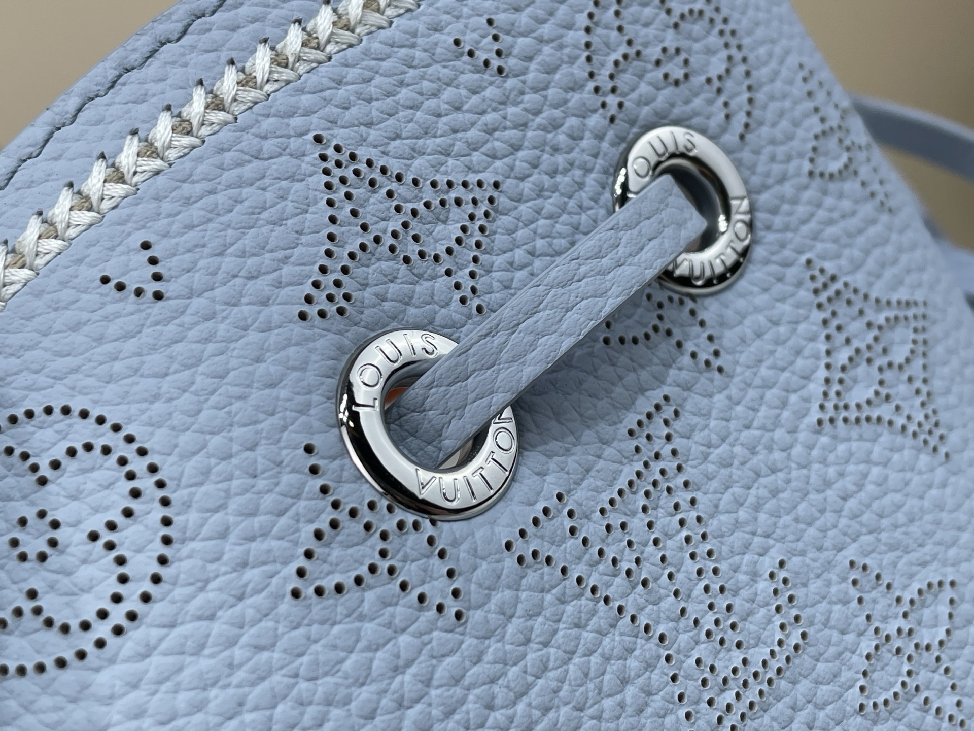 Louis Vuitton Bella Bucket Handbag Light Blue M57068 28885