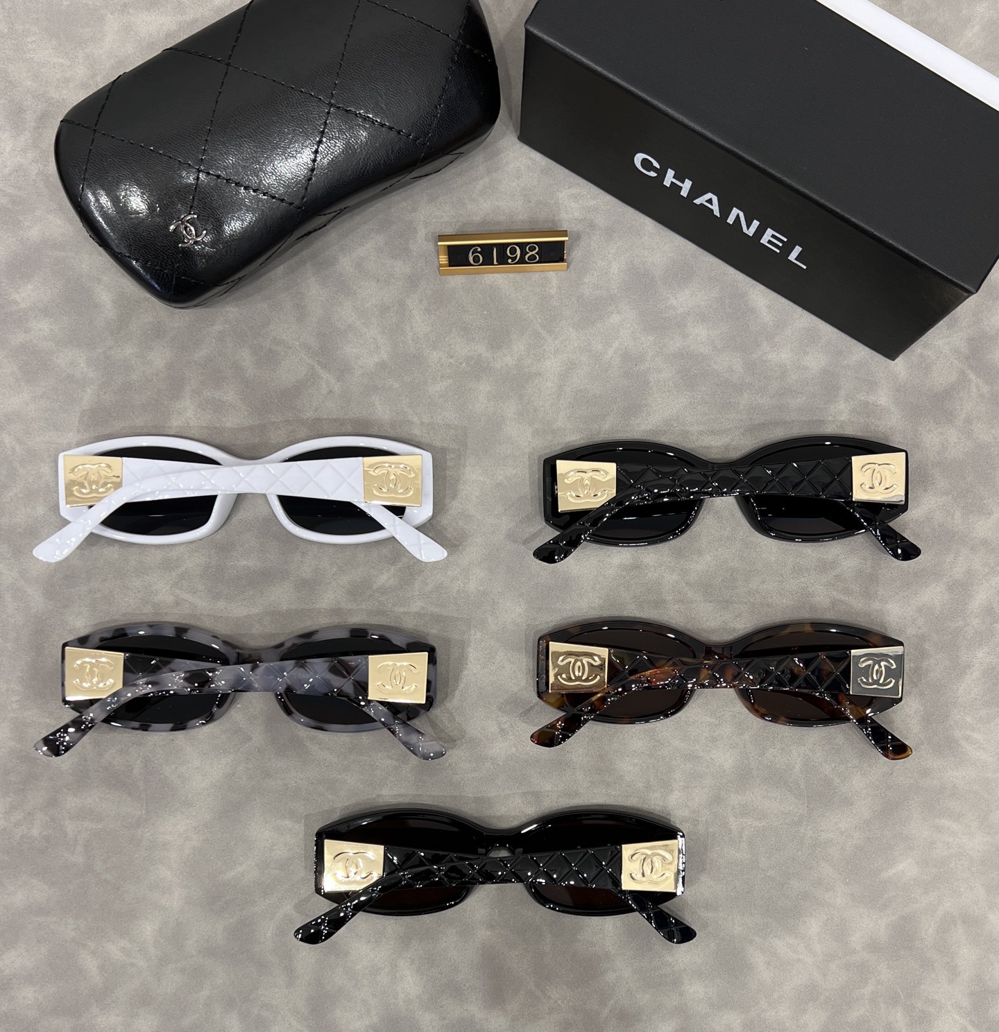 Chanel Terrazzo Pattern Retro Sunglasses - KAIROO
