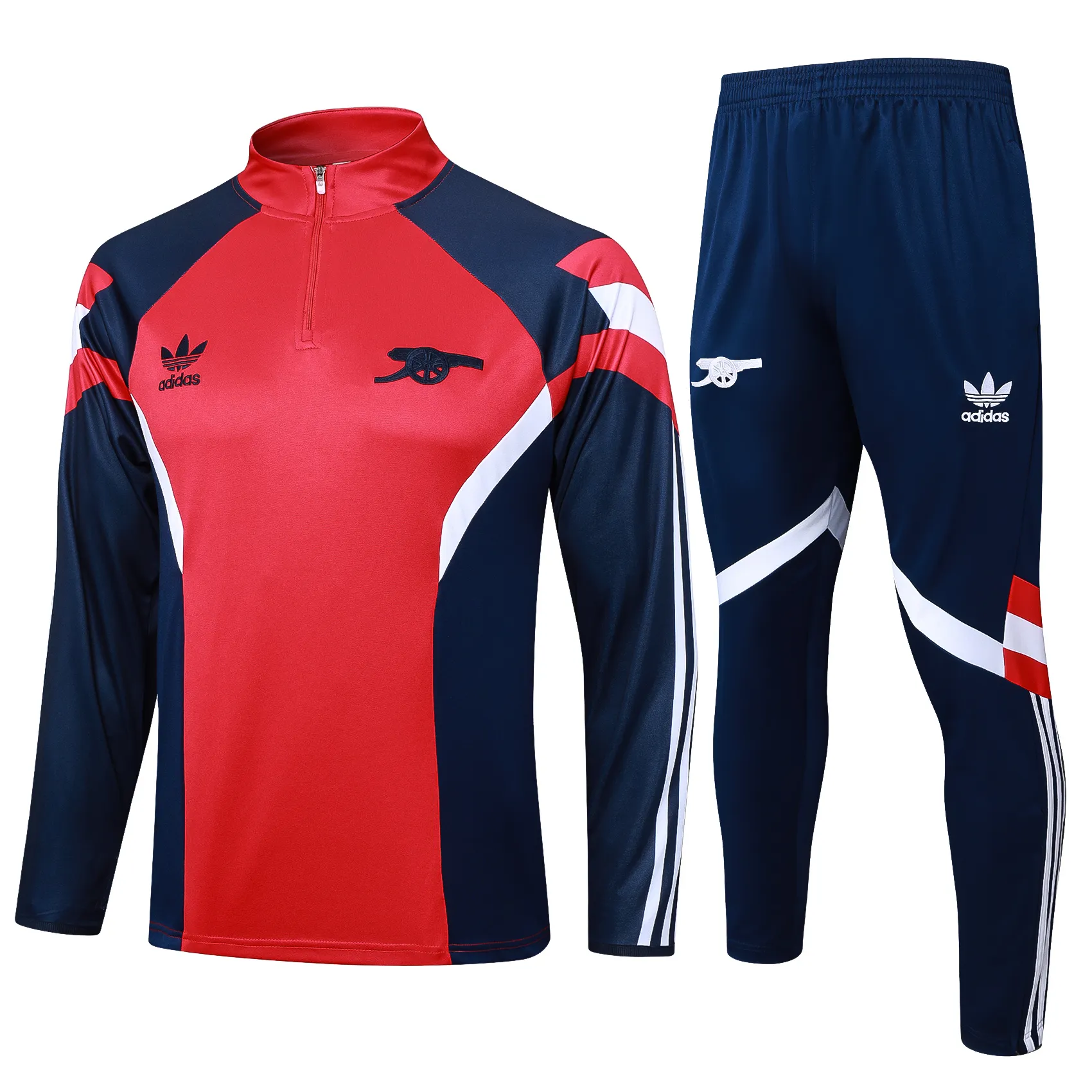 Adult/ Kids 2425 Arsenal half zipper Training Suit B973