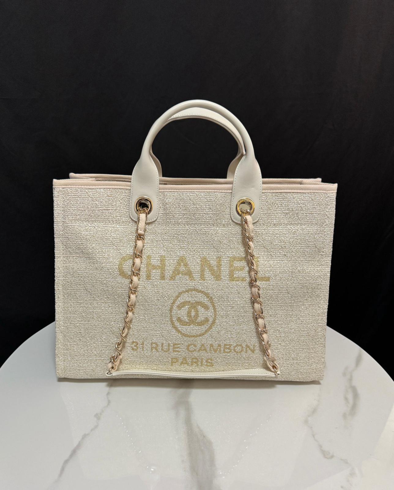 CHANEL Beach canvas bag