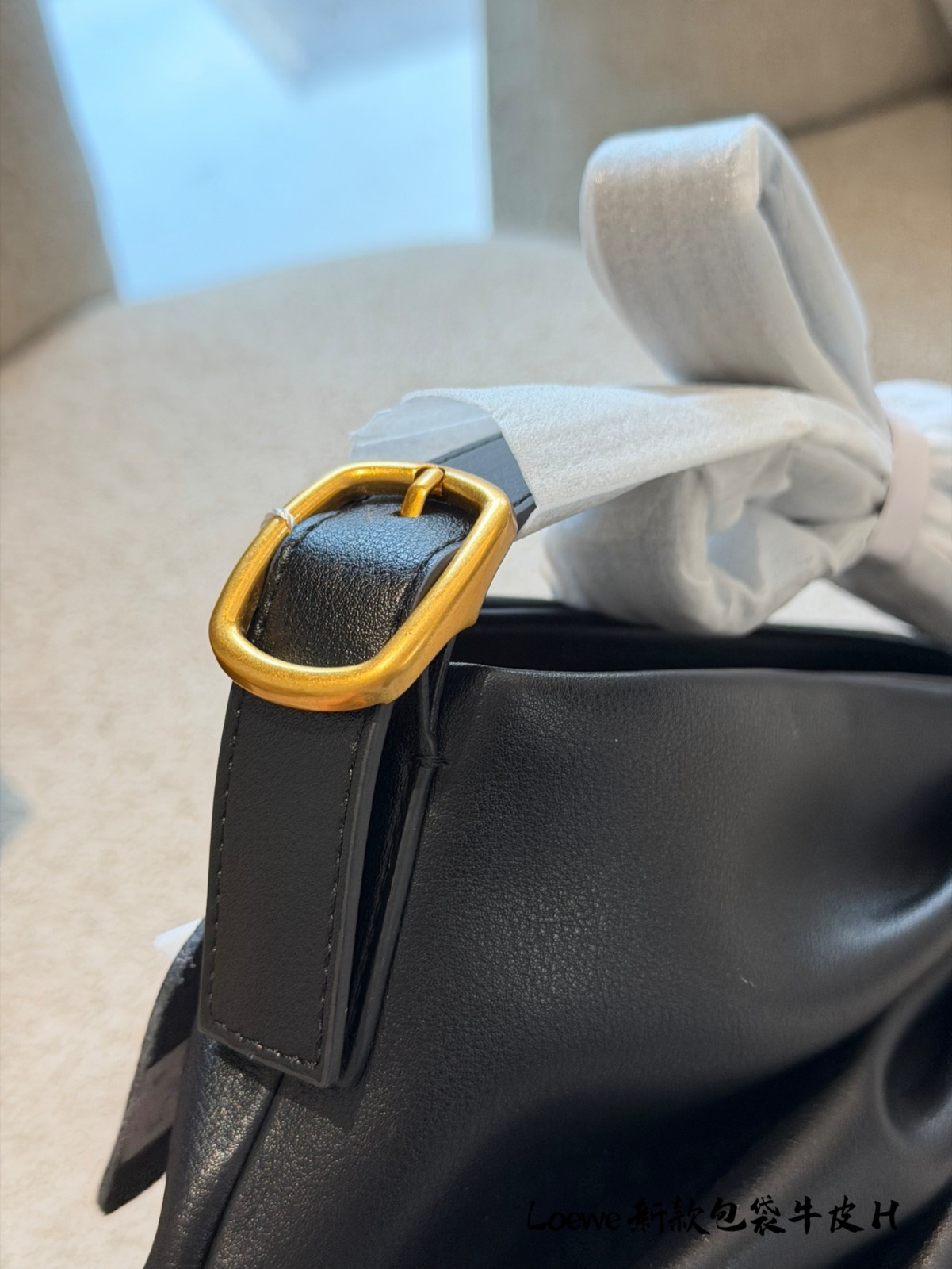 LOEWE Draped pleated tote bag