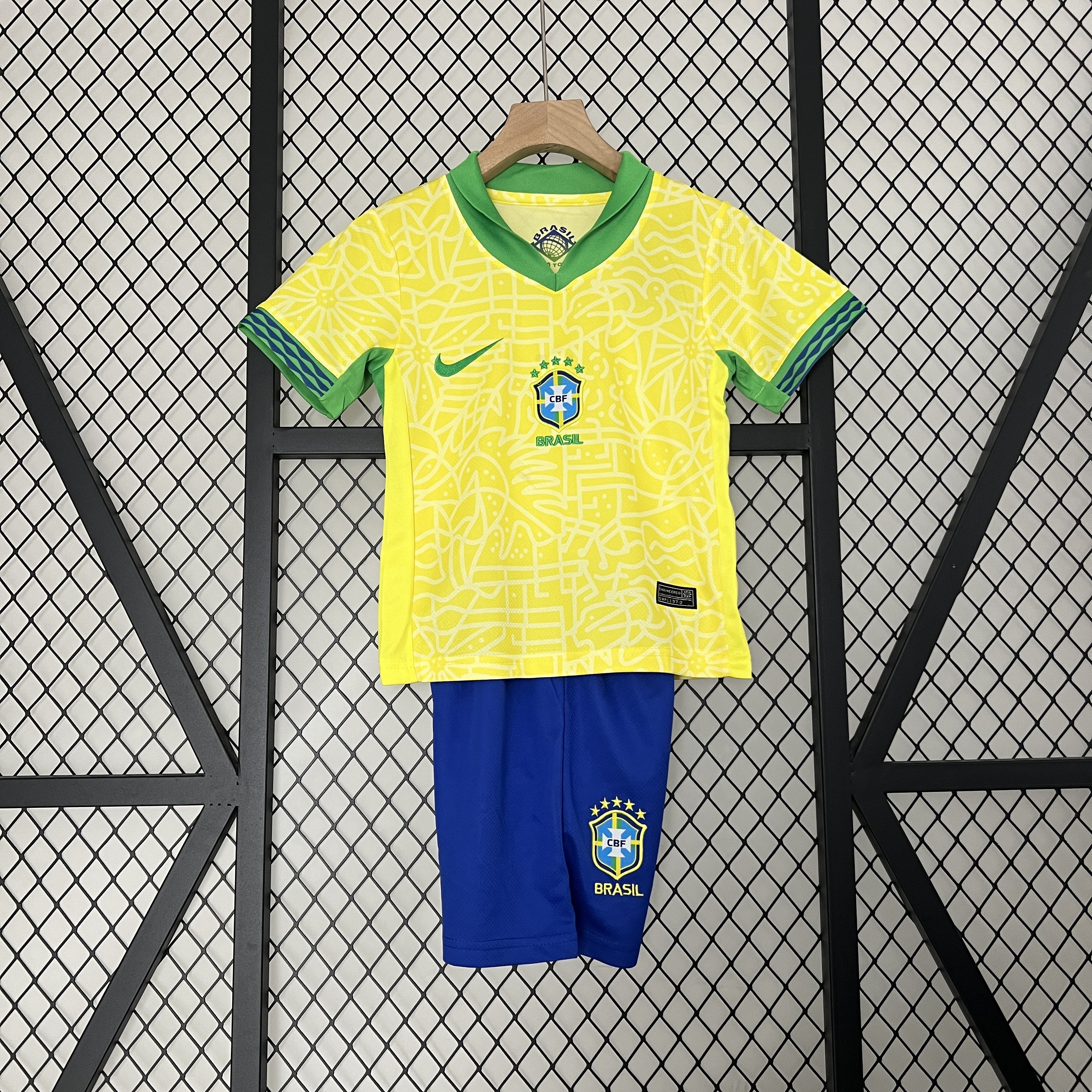 Kids Brazil 24/25 Home Yellow