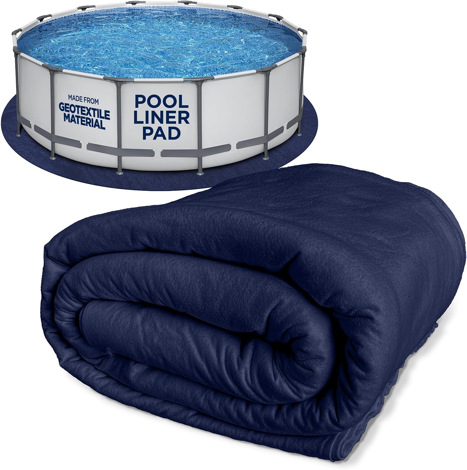 Shop Square 12-Foot Pool Liner Pad for Above Ground Pools - Under Pool Padding, Above Ground Pool Pad, Puncture Protection, Extend Liner Life, Durable Geotextile Material