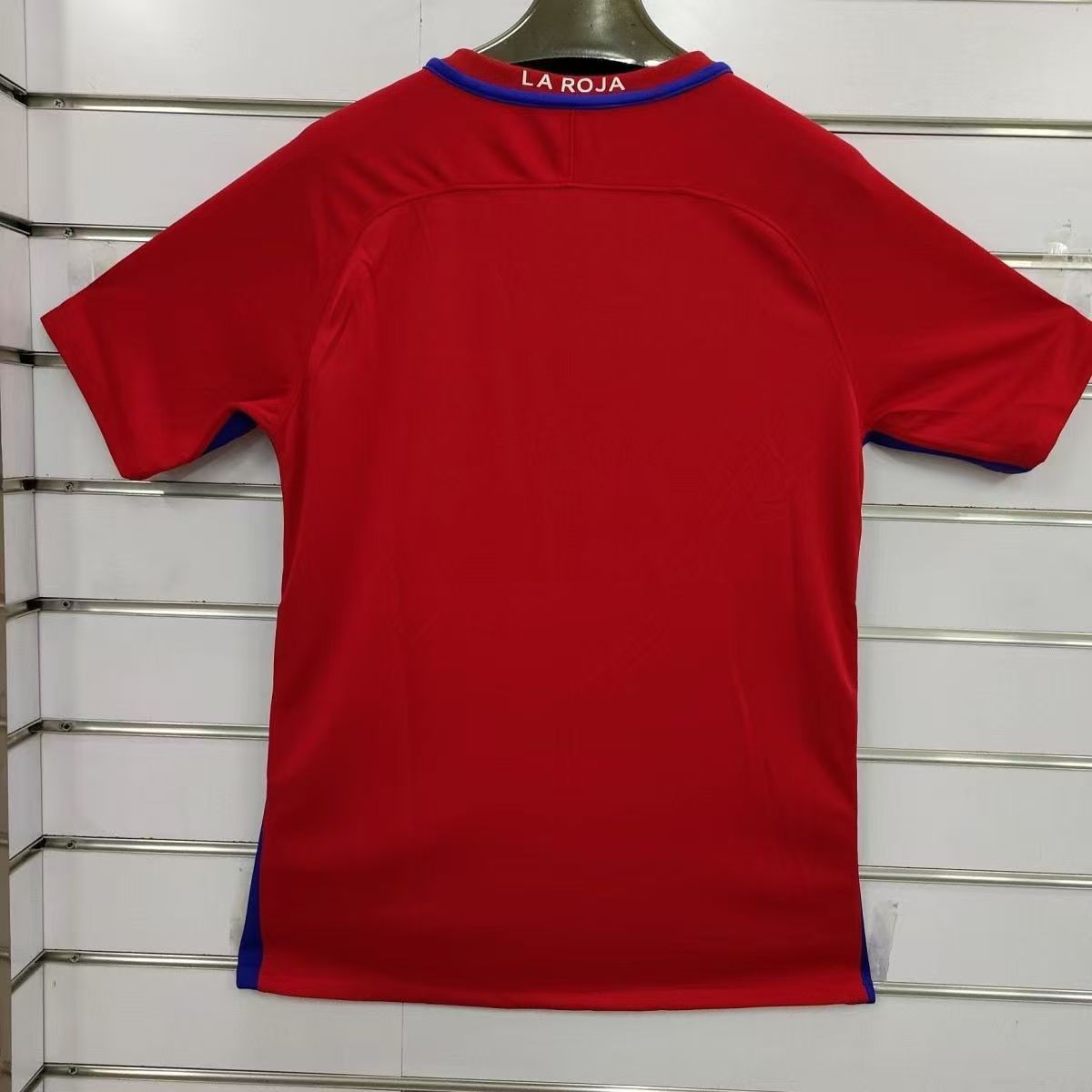 16/17 Chile home classic retro commemorative embroidered custom jersey