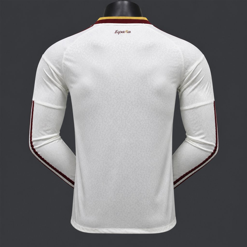 Player Version 2026 World Cup Spain Away （Two stars）Jersey Long Sleeves S-3XL - musan