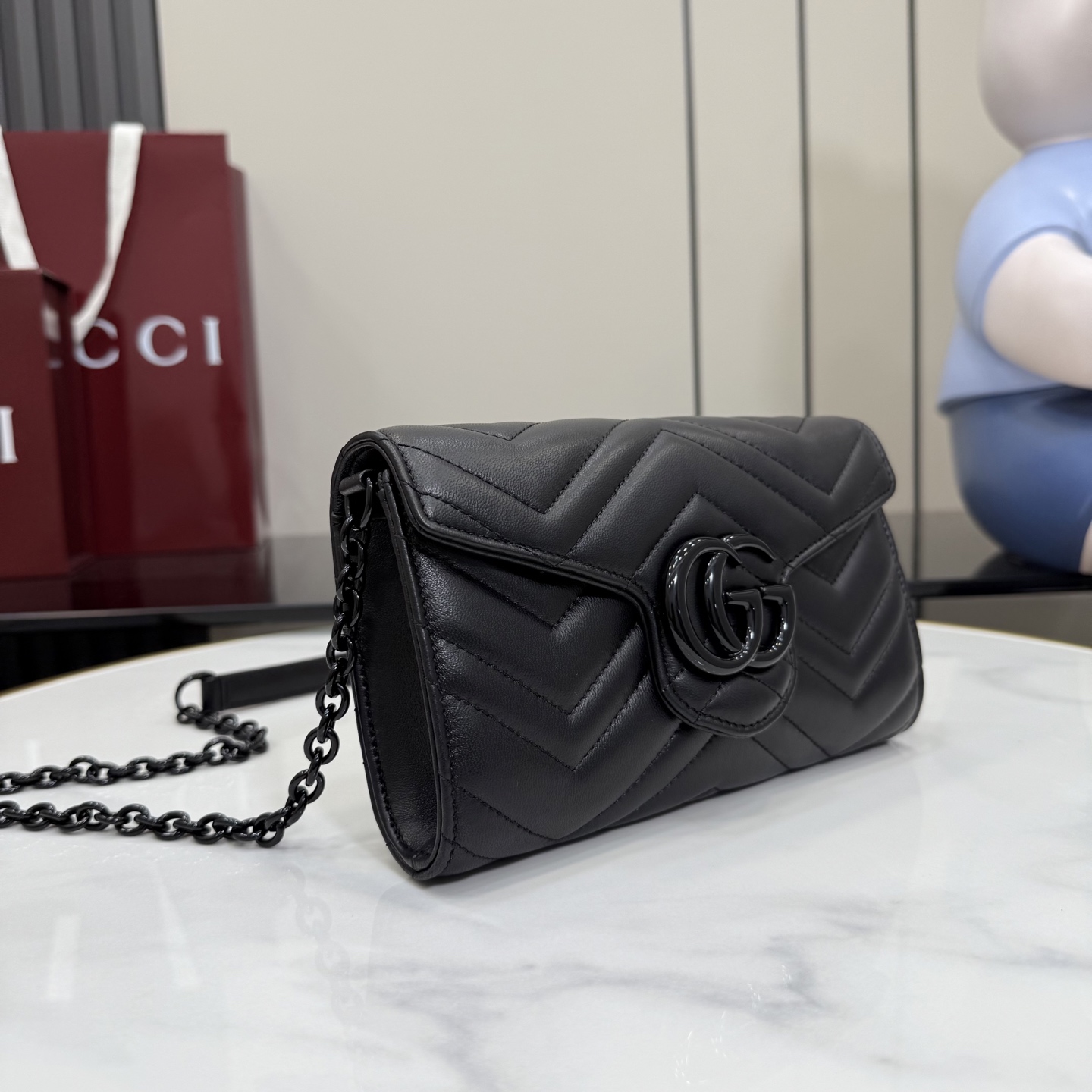 Gucci GG Marmont wallet on chain 858924
