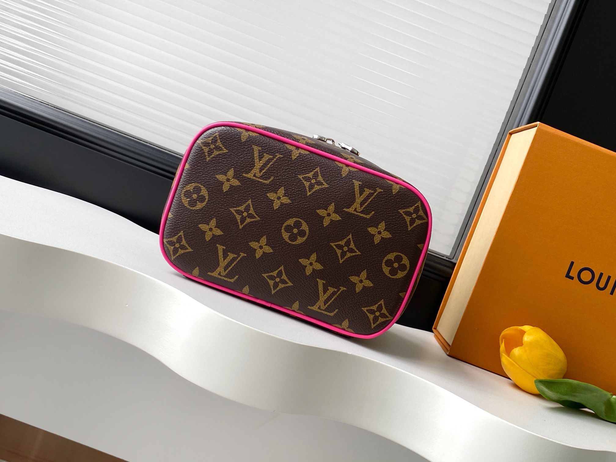 Louis Vuitton LV Makeup Box Nice Mini Pondichery Pink M12650