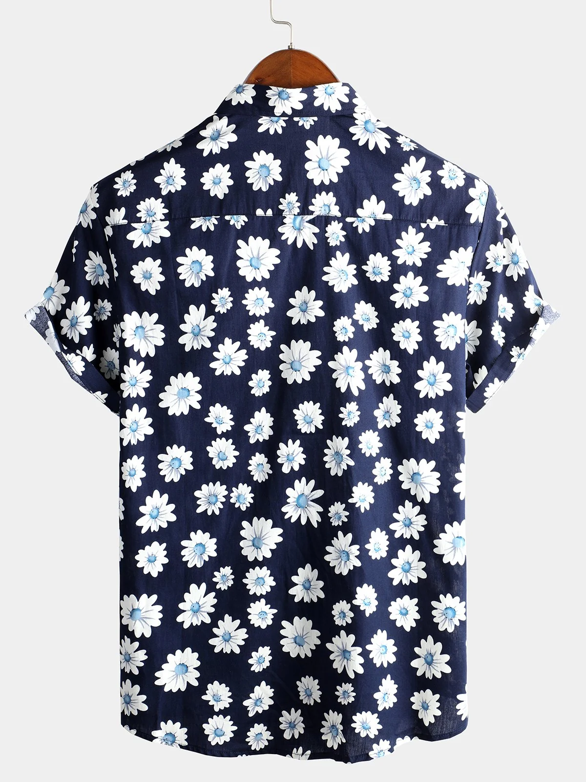 Men's Pure Cotton Hawaiian Vacation Print Shirt