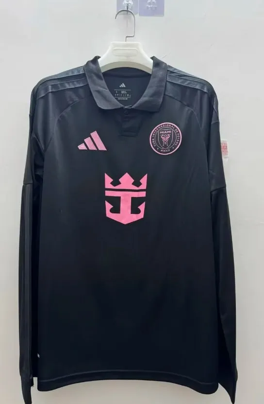 Inter Miami Away Long Sleeves Jersey Fan Version 26/27 | Soc Jersey - Premium Football Jersey