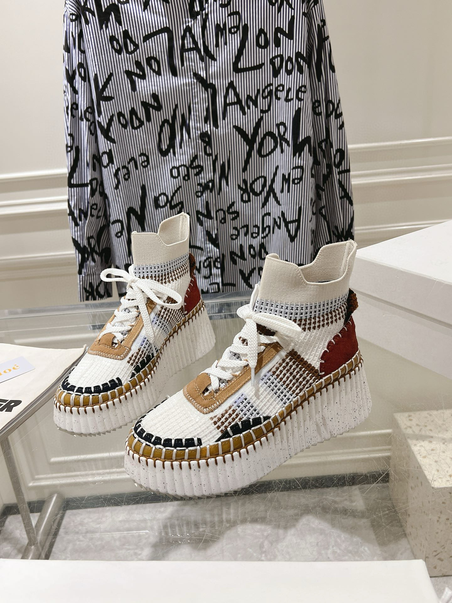 Chloe Nama Wedge Sneaker
