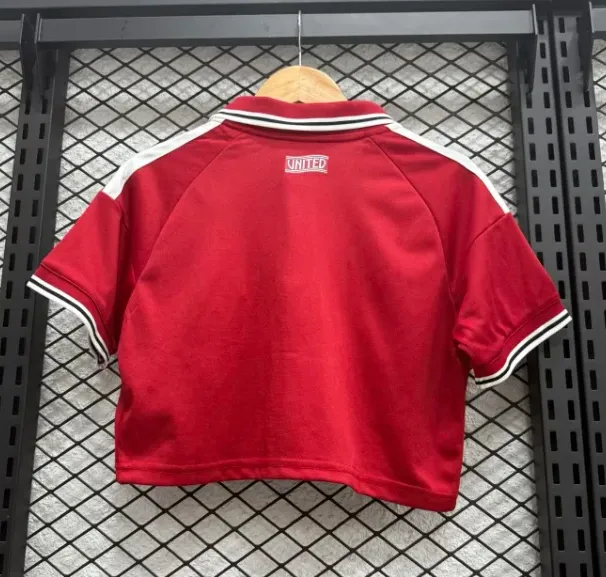 Manchester United Home Woman Cropped Jersey 26/27