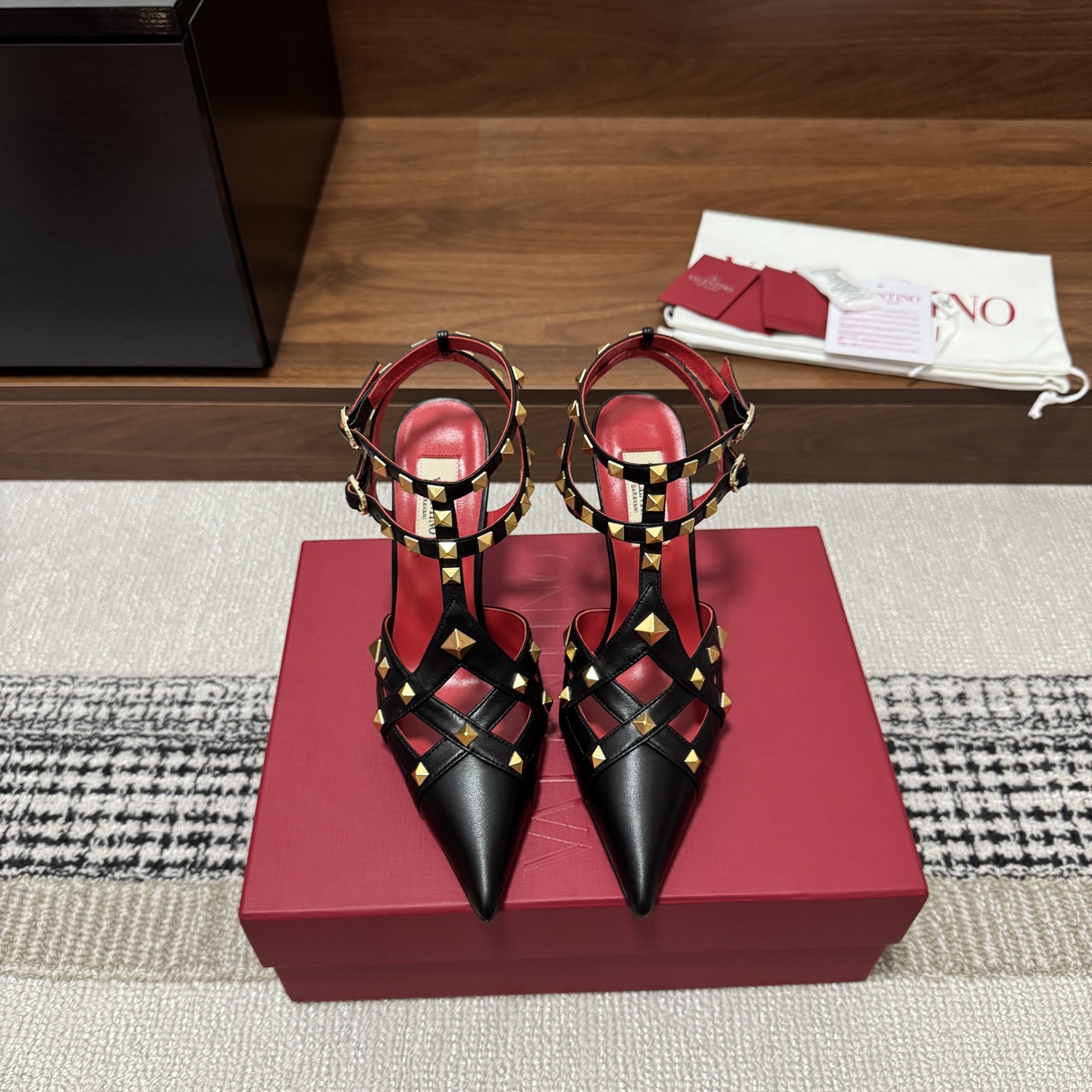 Valentino  Rockstud Heeled Sandal