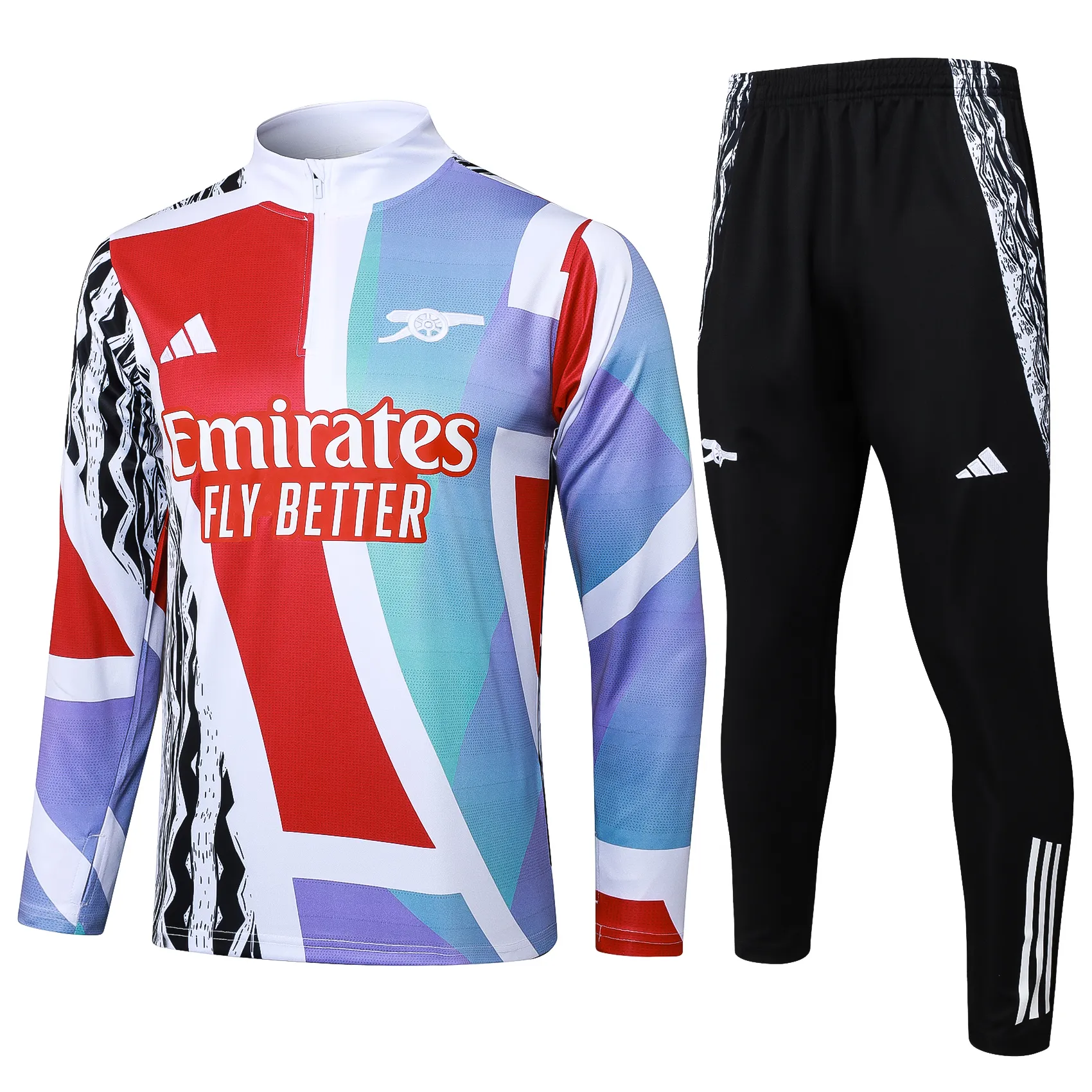 Adult/ Kids 2425 Arsenal half zipper Training Suit B985