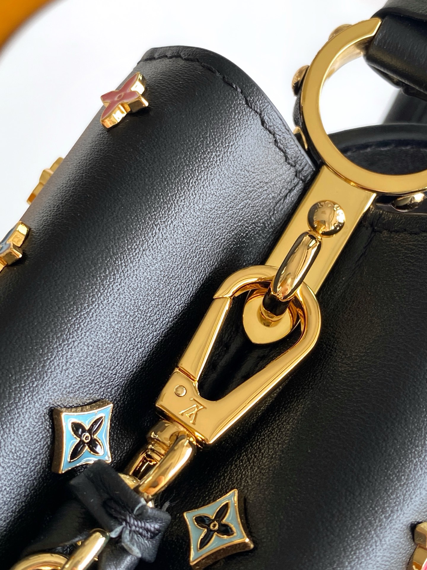 Louis Vuitton x Takashi Murakami Capucines East West Mini Handbag Black