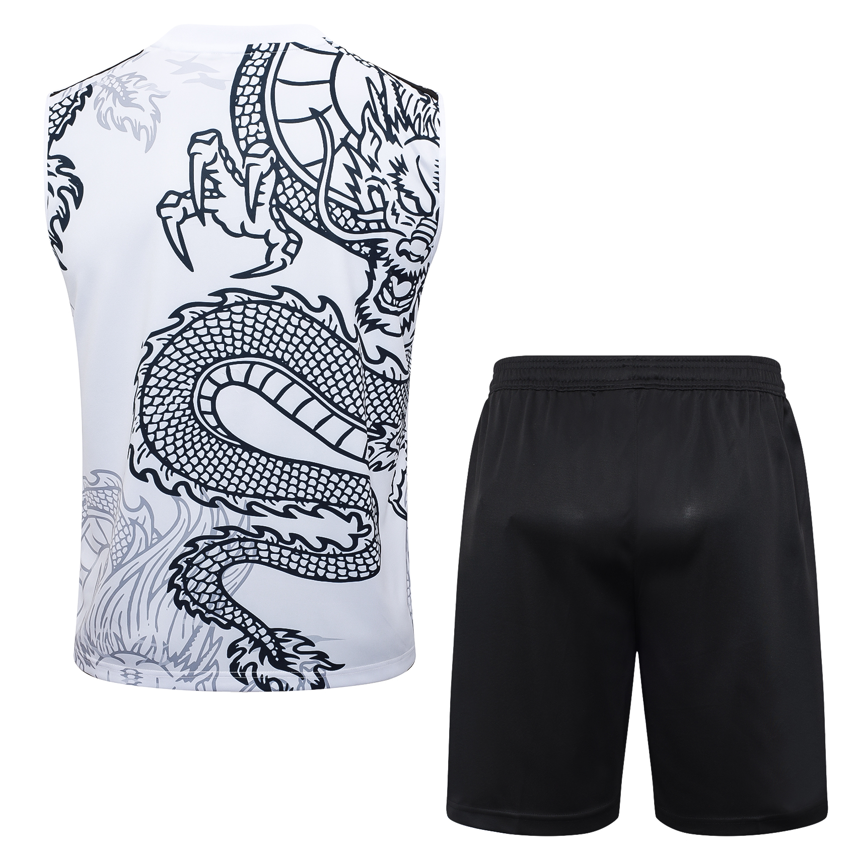Real Mαdrid 2324 Vest 2hite Inkjet With Fifth Pants (China loong)