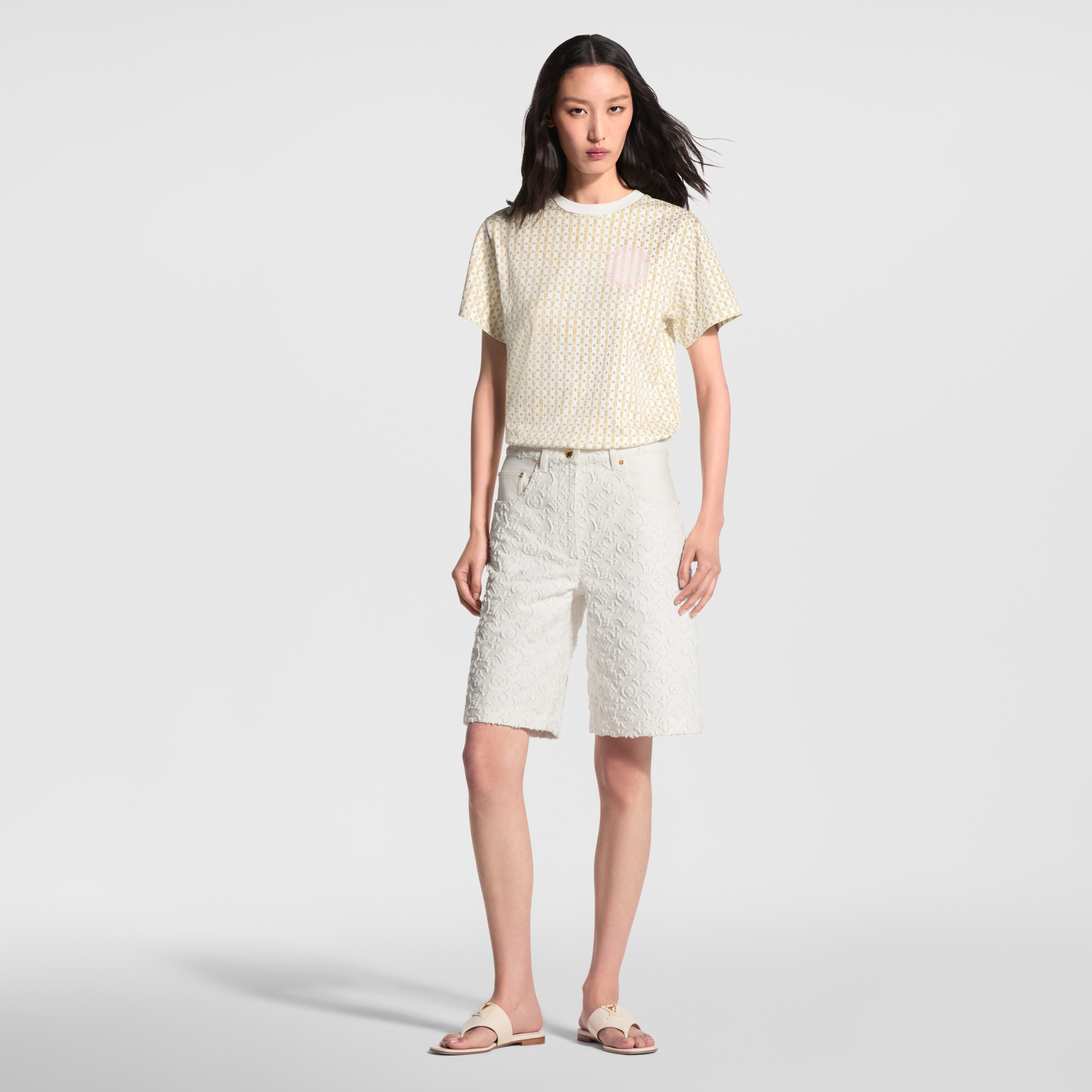 モノグラム ストライプ Tシャツ