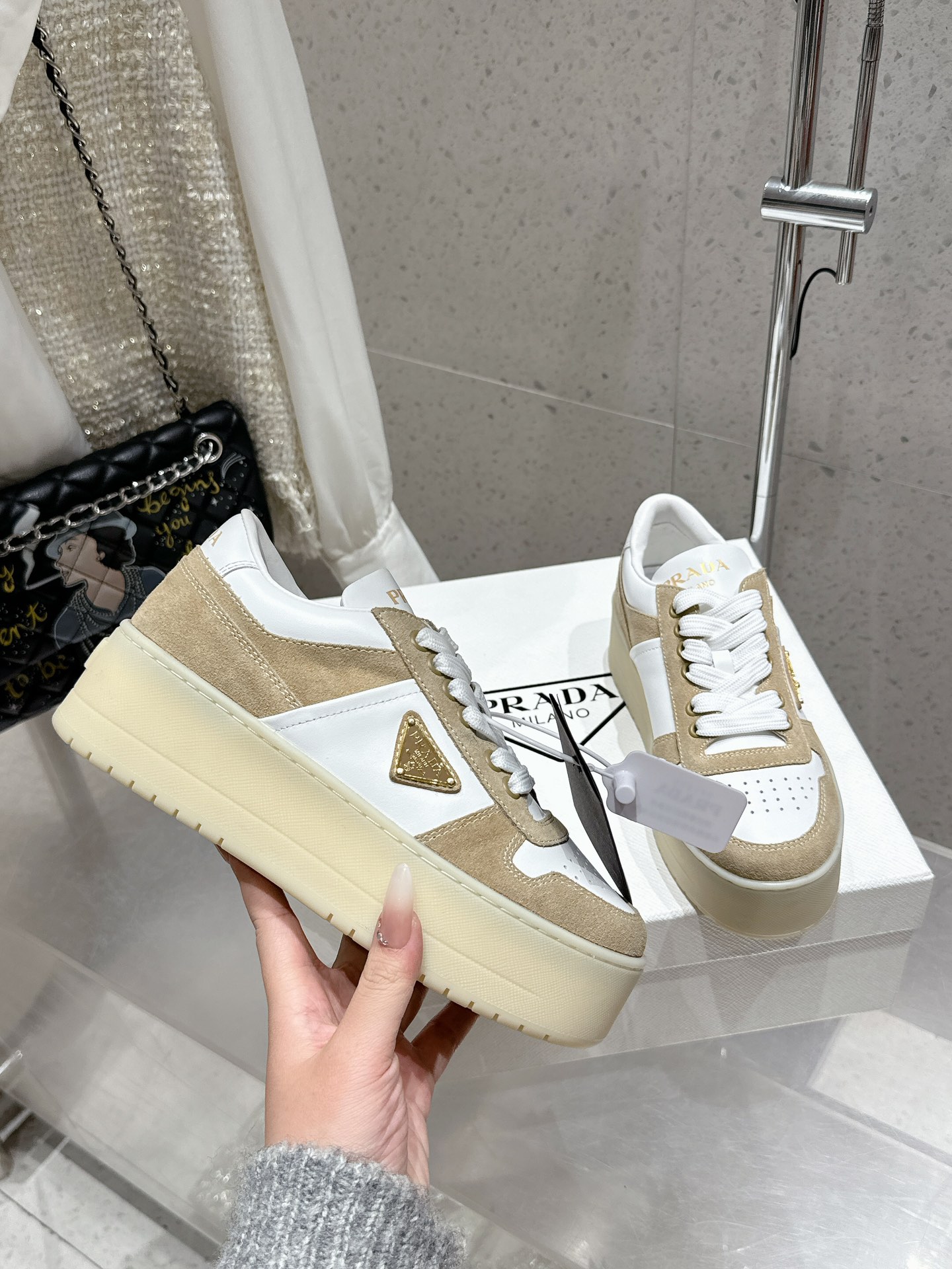 Women's Prada Downtown Bold Sneaker