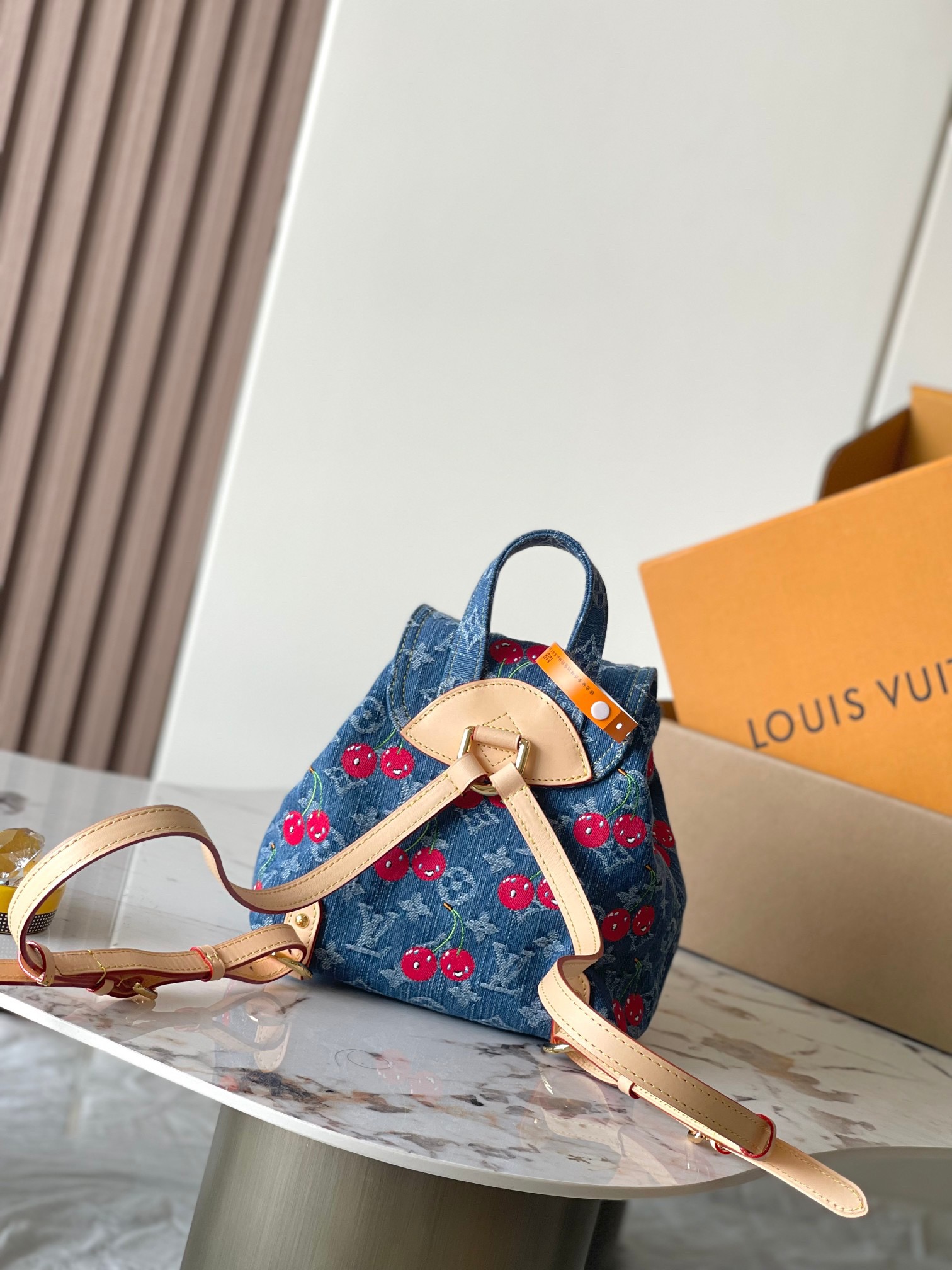Louis Vuitton X TM LV VENICE NM Denim Monogram Cherry Backpack