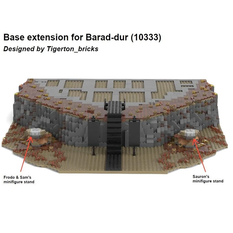 MOC 187734 - Base Extension for Barad-Dur (10333)