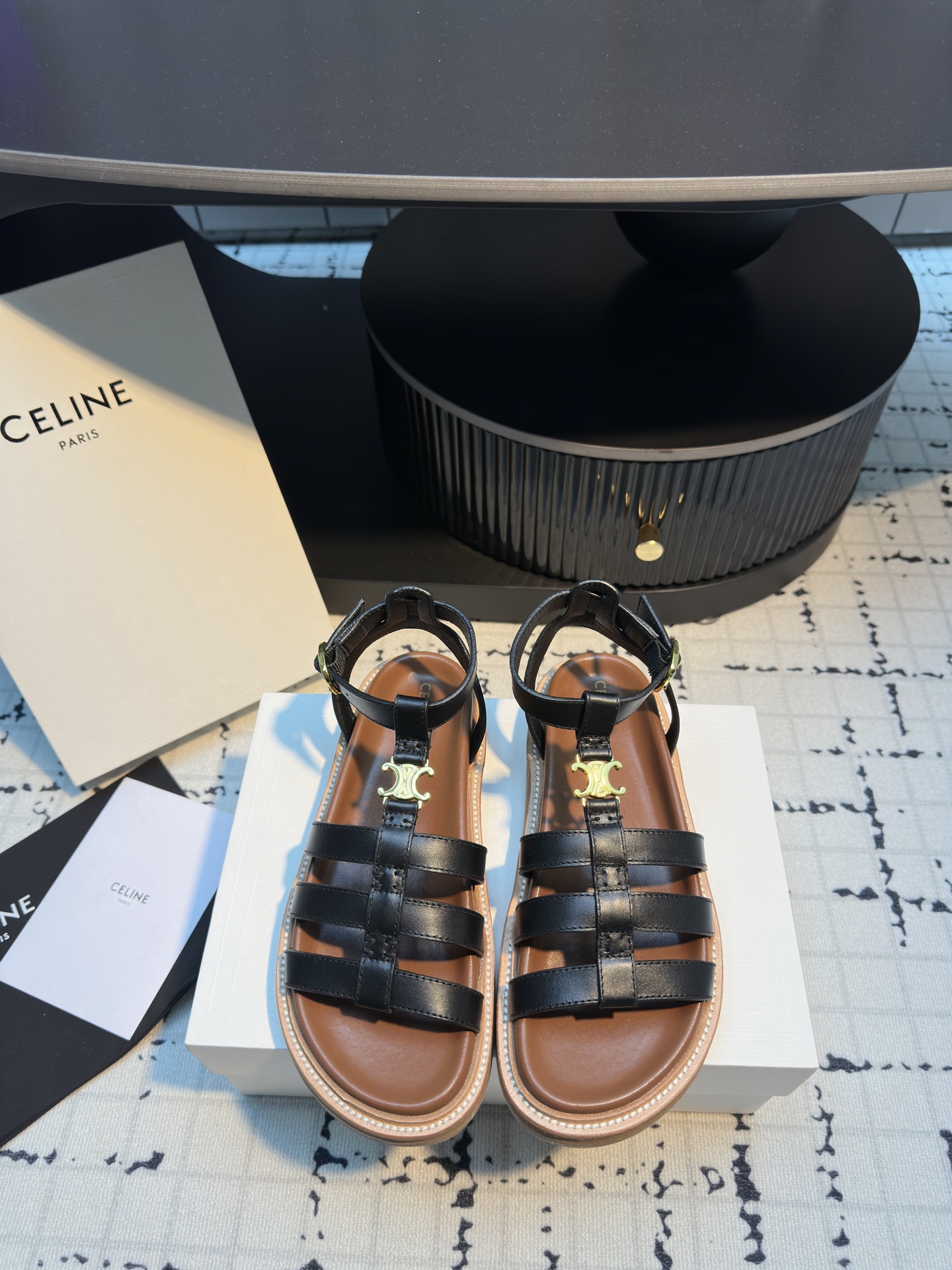 Celine Women's Leather Sandals