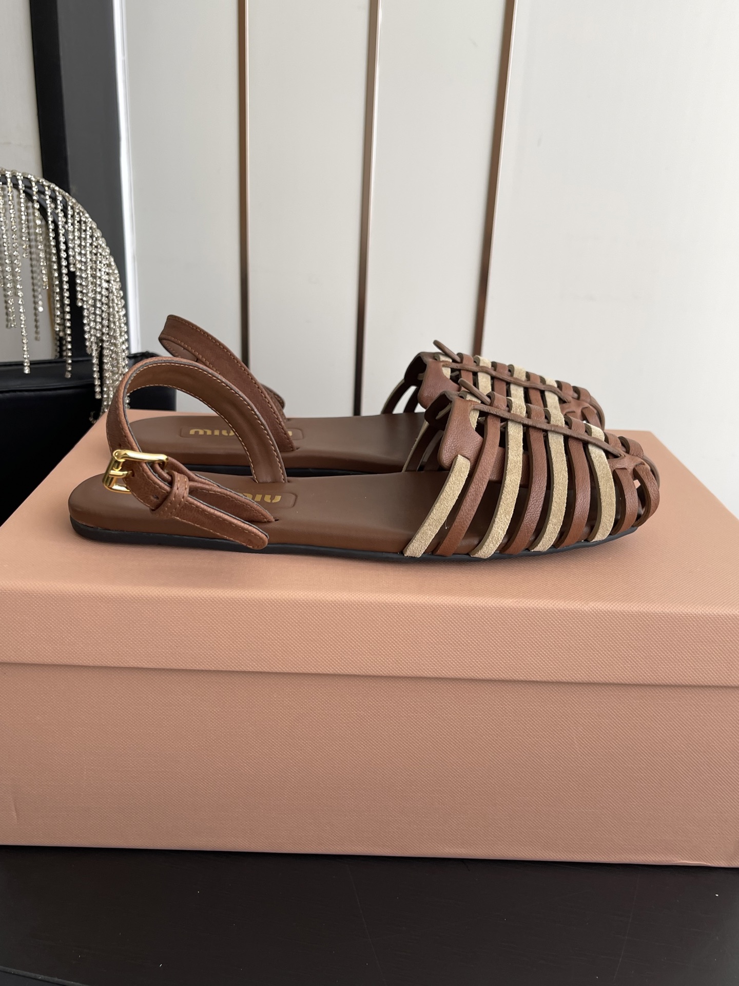 Miu Miu Nappa Leather Sandal
