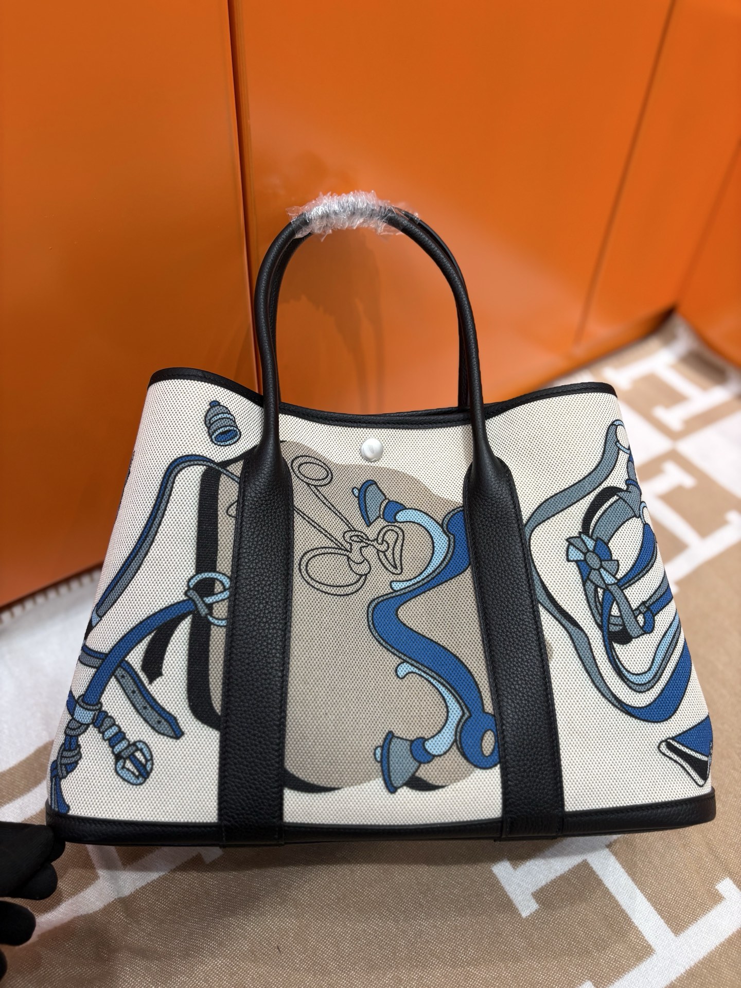 Hermes Garden Party Graffiti Handbag