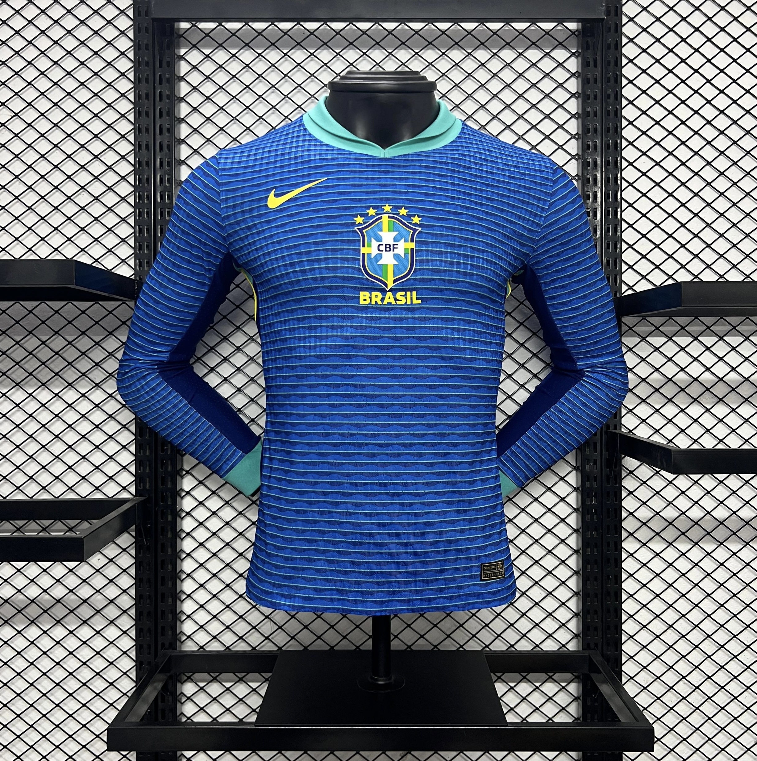 Player Version  Brazil 24/25 Away Long Sleeves Blue