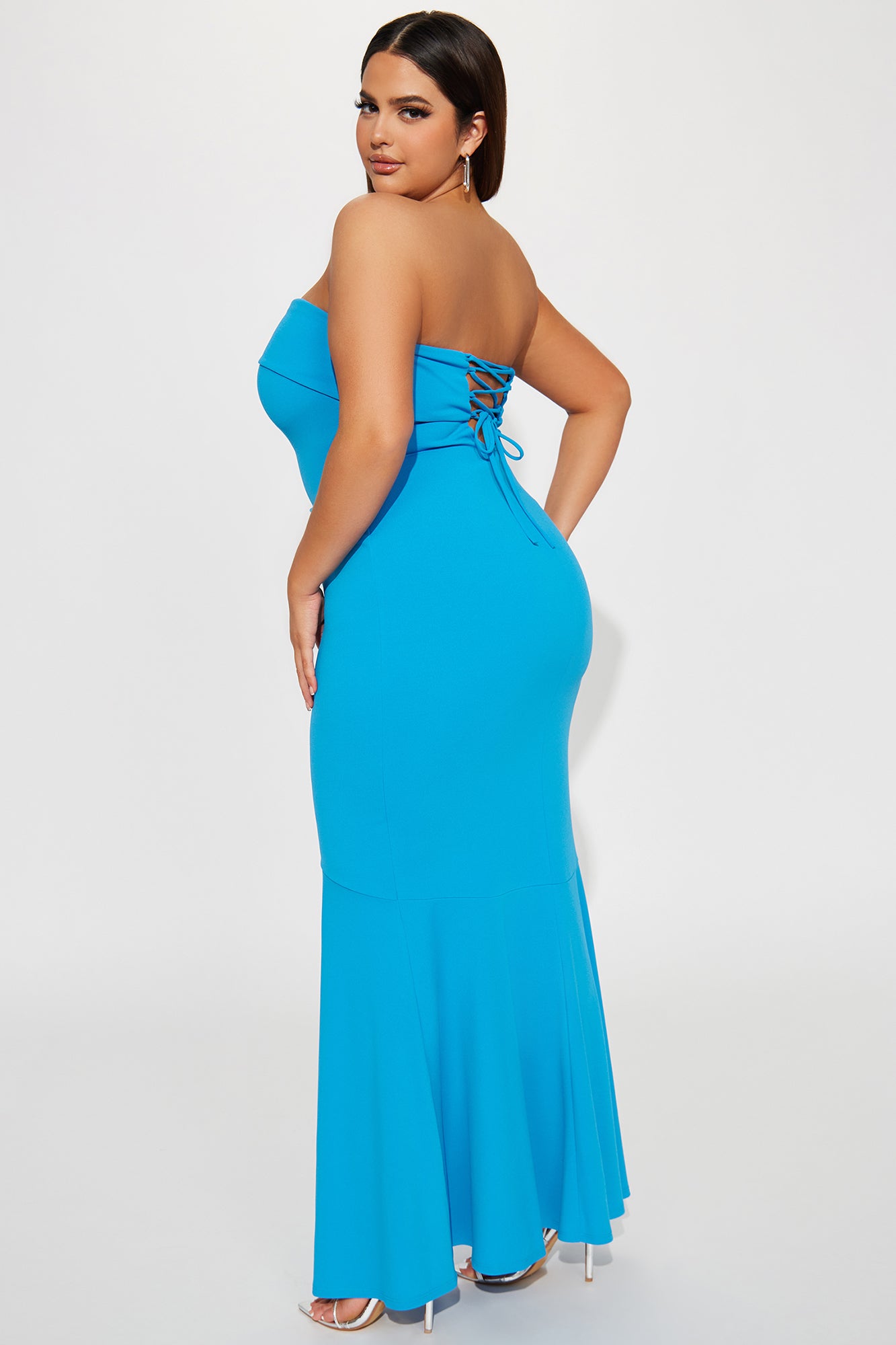 Kelly Mermaid Maxi Dress - Blue