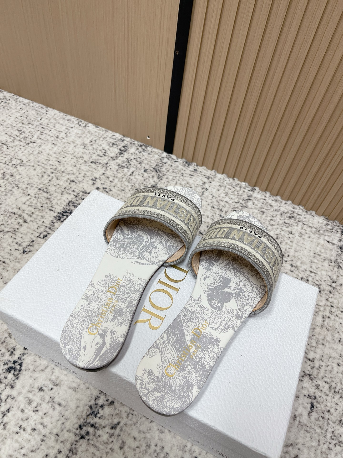 Women' Dior Classic Dway Flat Slide