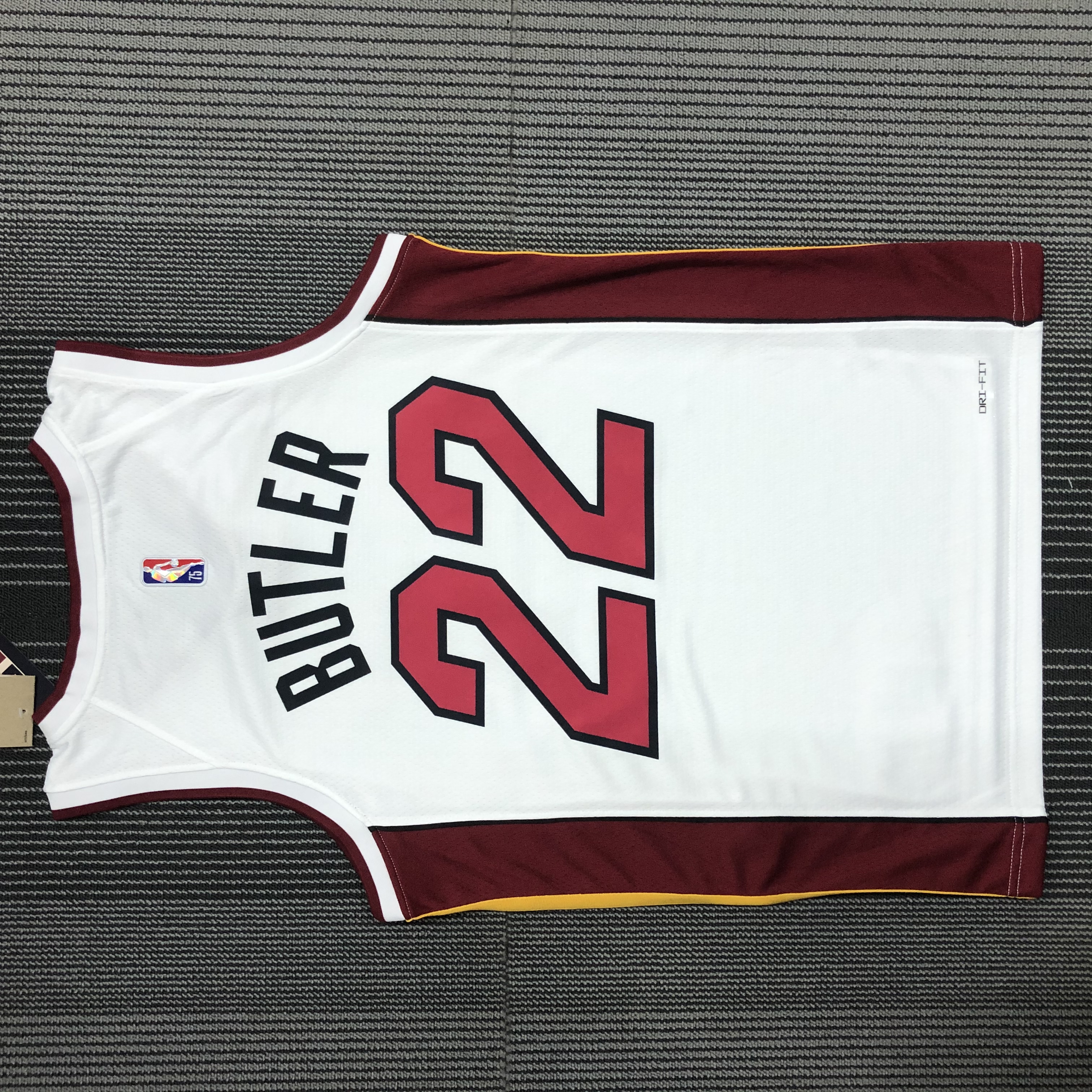 75TH anniversary Miami Heat White  No.22 Butler