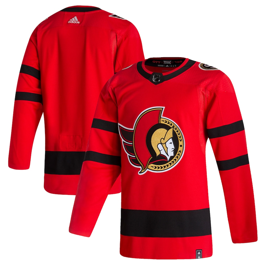 Customizable Ottawa Senators adidas Red 2017 100 Classic and Retro Jersey