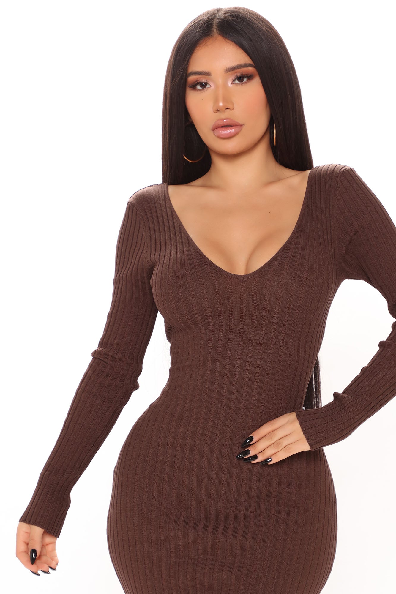 Kallan Knit Dress - Brown