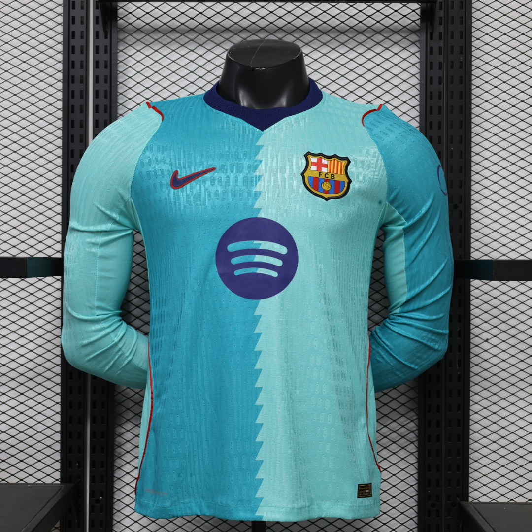Barcelona Third Long Sleeves Jersey Player Version 26/27