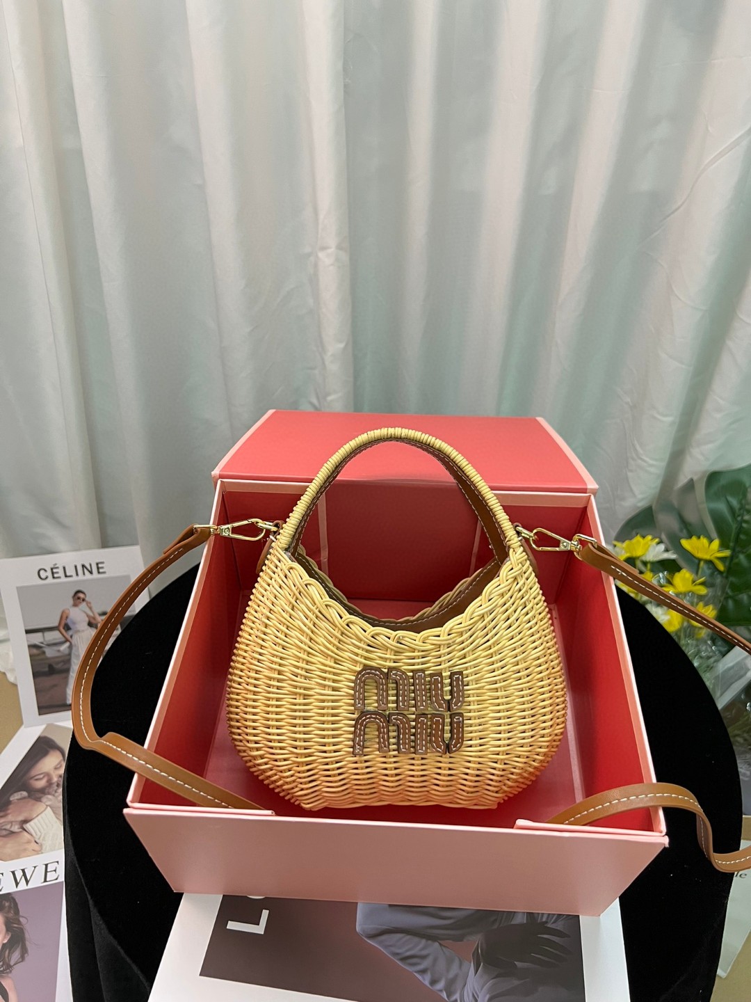 Miumiu wander bamboo underarm bag
