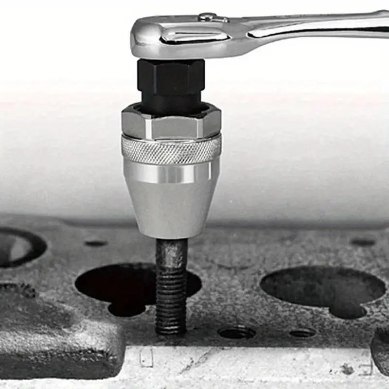 6-13mm Broken Bolt Extractor Set - Metal Damaged Stud Remover Tool for Impact Wrench and Ratchet, Non-Electric Manual Operation