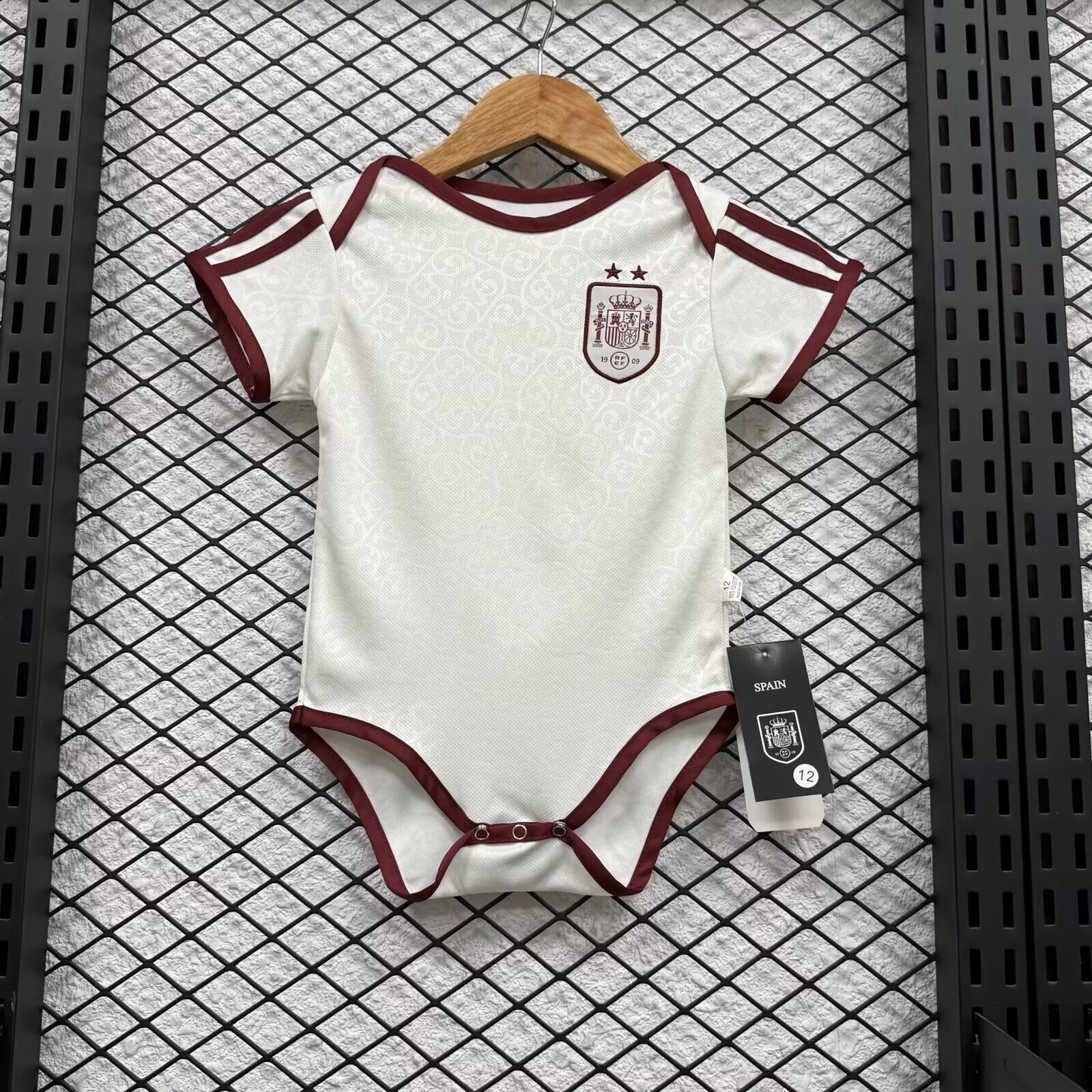 Spain Away Baby Jumpsuit Jersey World Cup 2026 - 2 Stars