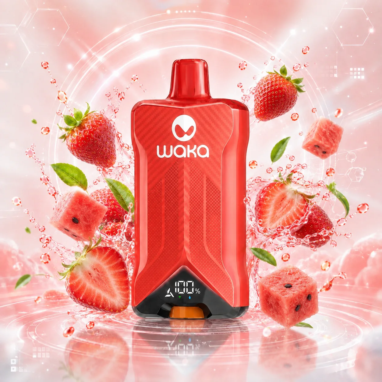 WAKA VOJO 60K Disposable Vape – Strawberry Watermelon - Vaba Vape-Shop