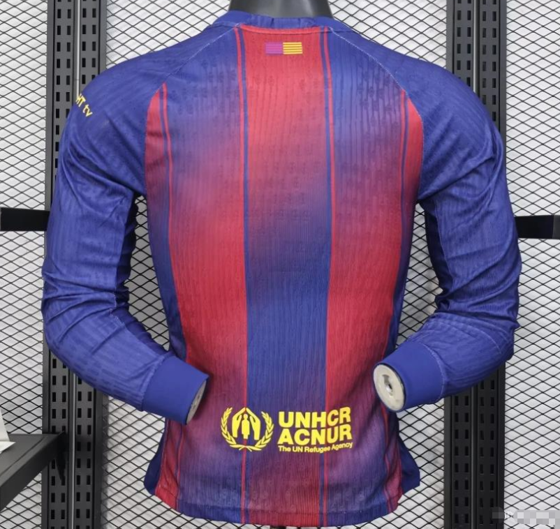 Player Version 25/26 Barcelona Home Long Sleeve Jersey S-XXL