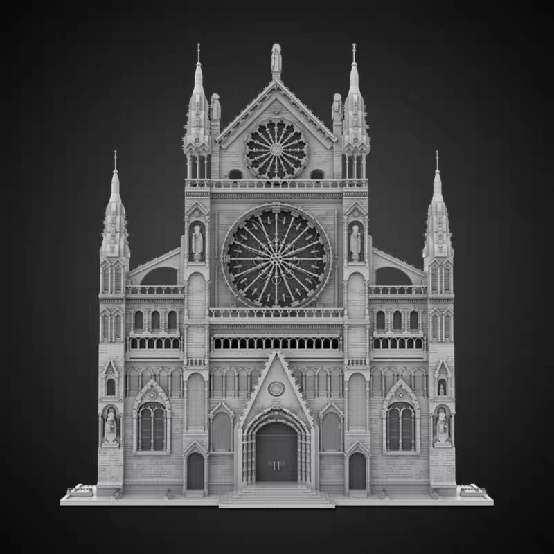 MOC 199891 - Gothic Cathedral Facade
