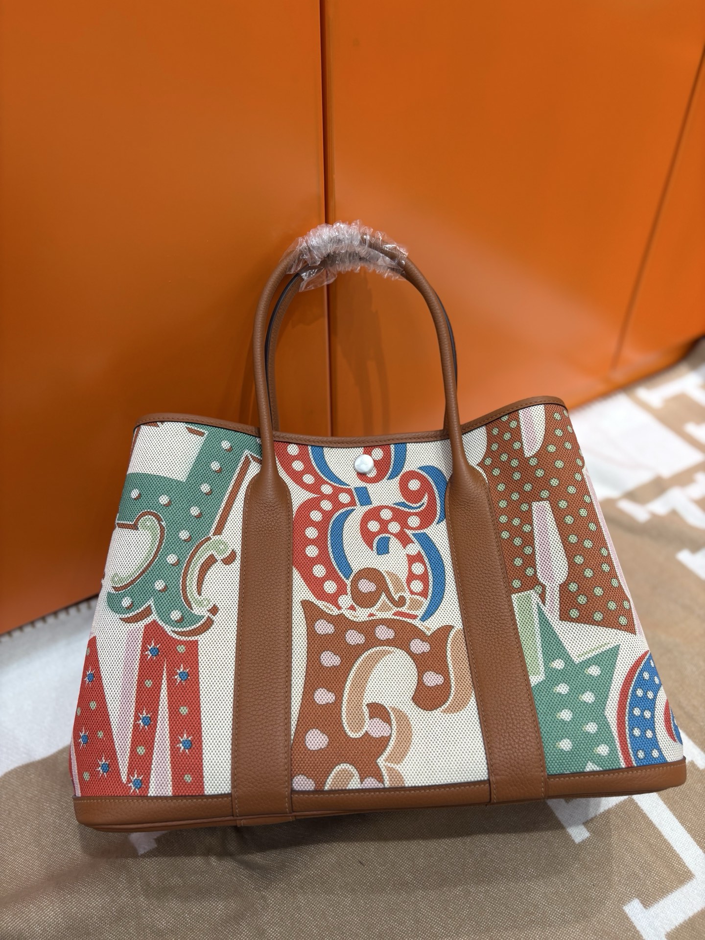 Hermes Garden Party Graffiti Handbag