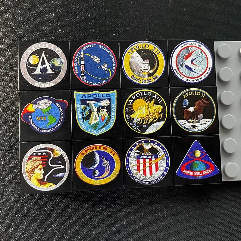 Print Parts For MOC 88149 Apollo Program Moon Landing Sites